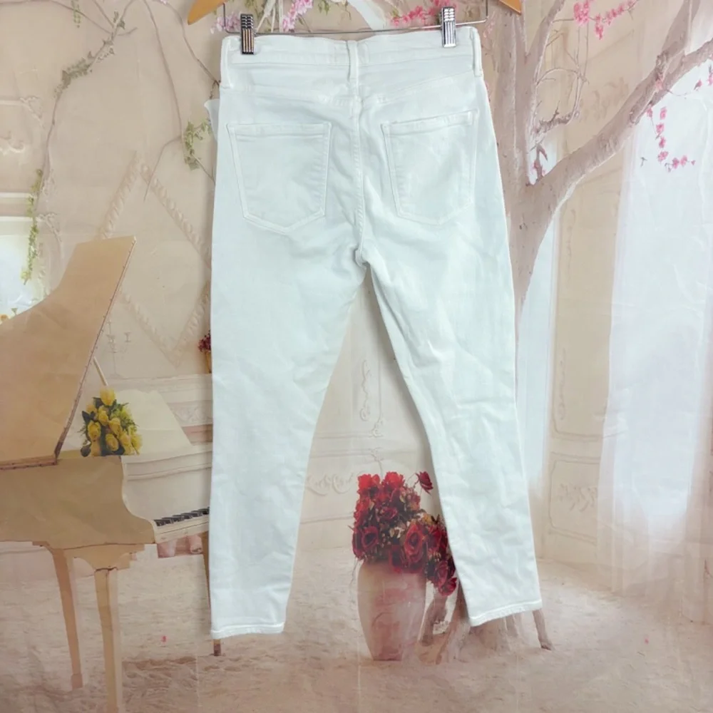 AGOLDE Sophie crop high rise Women's White Jeans - Picture 5 of 10